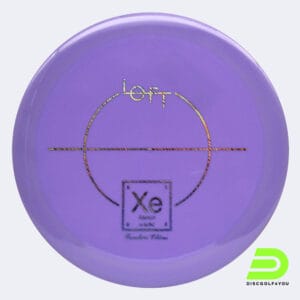 Loft Discs Xenon in purple, alpha-solid plastic and founders edition effect