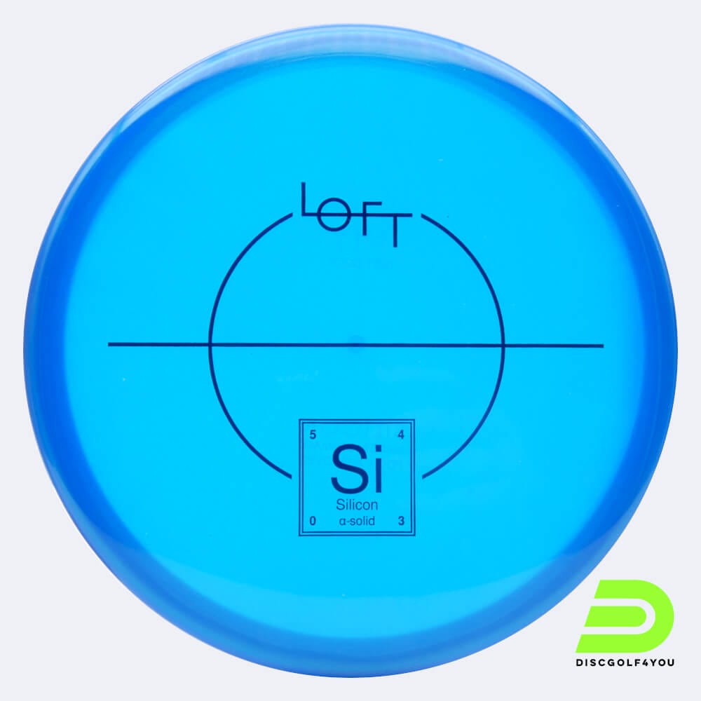 Loft Discs Silicon in blau, im alpha-solid Kunststoff und ohne Spezialeffekt