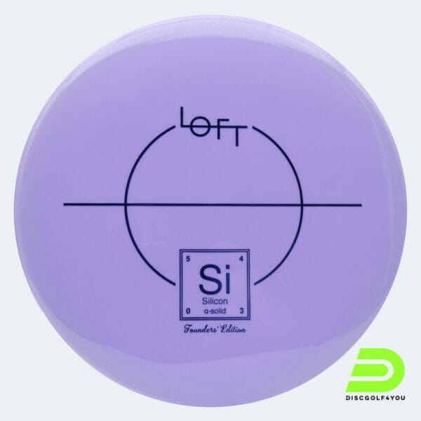 Loft Discs Silicon in purple, alpha-solid plastic and founders edition effect