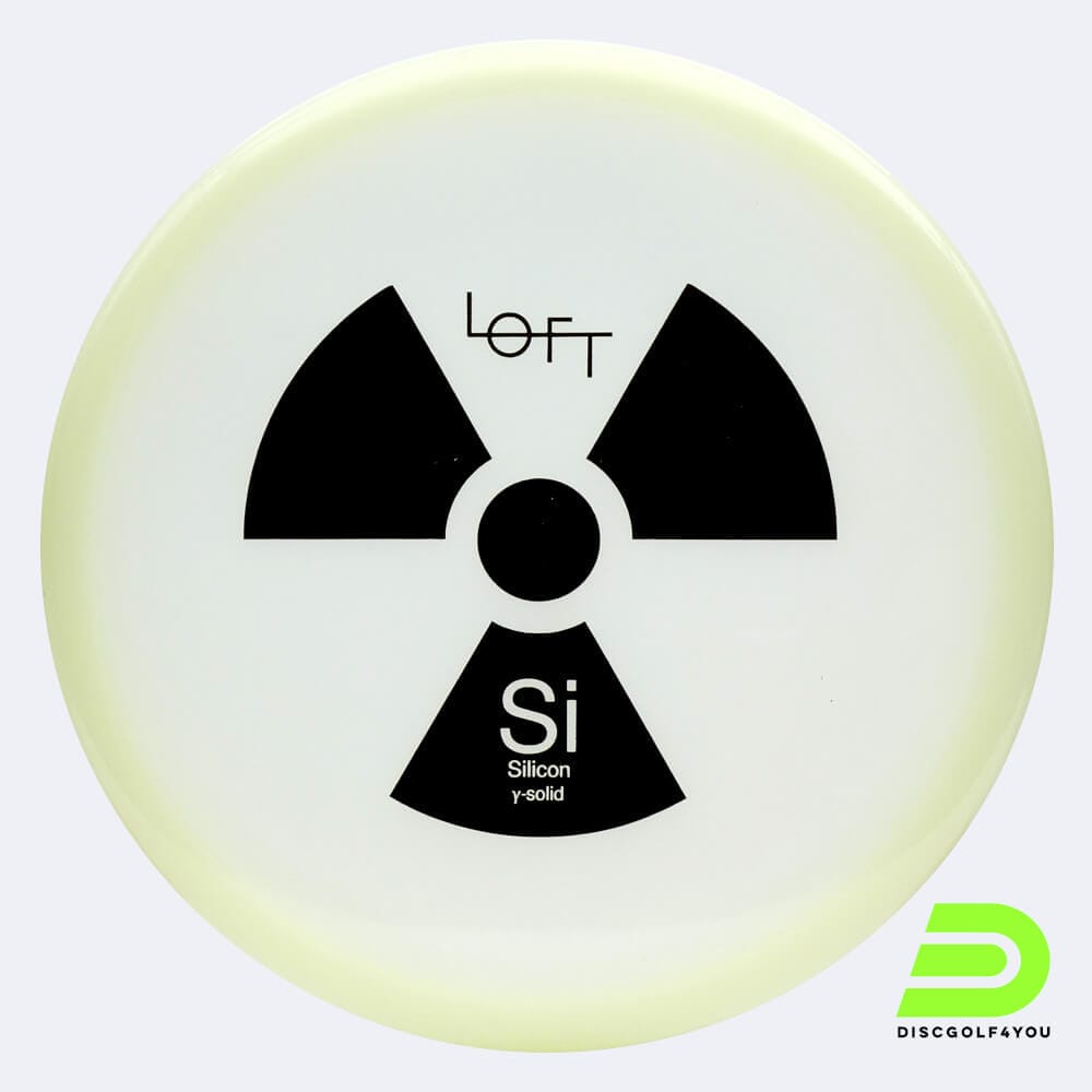 Loft Discs Silicon in weiss, im gamma-solid Kunststoff und glow Spezialeffekt