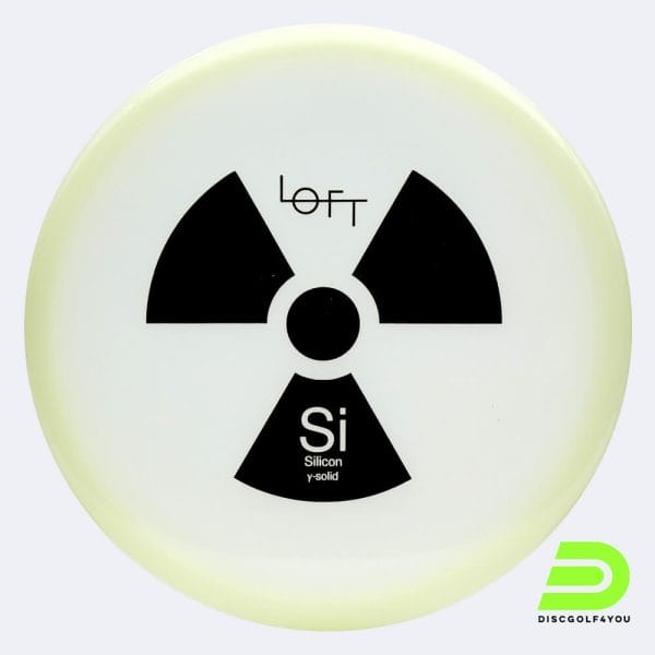 Loft Discs Silicon in white, gamma-solid plastic and glow effect