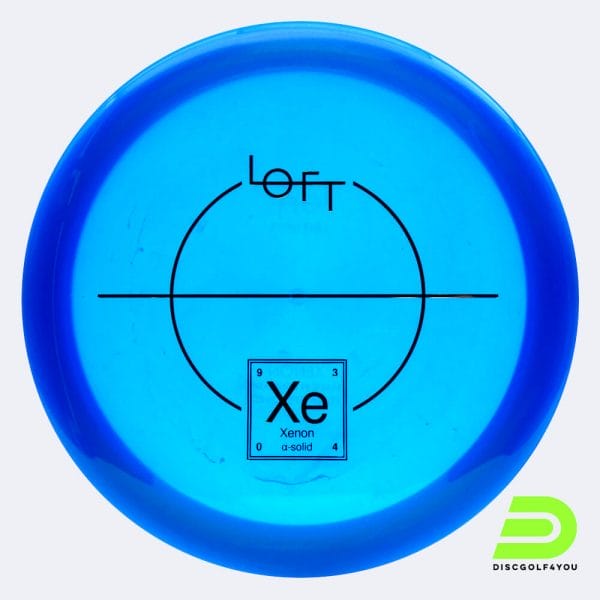 Loft Discs Xenon in blue, alpha-solid plastic