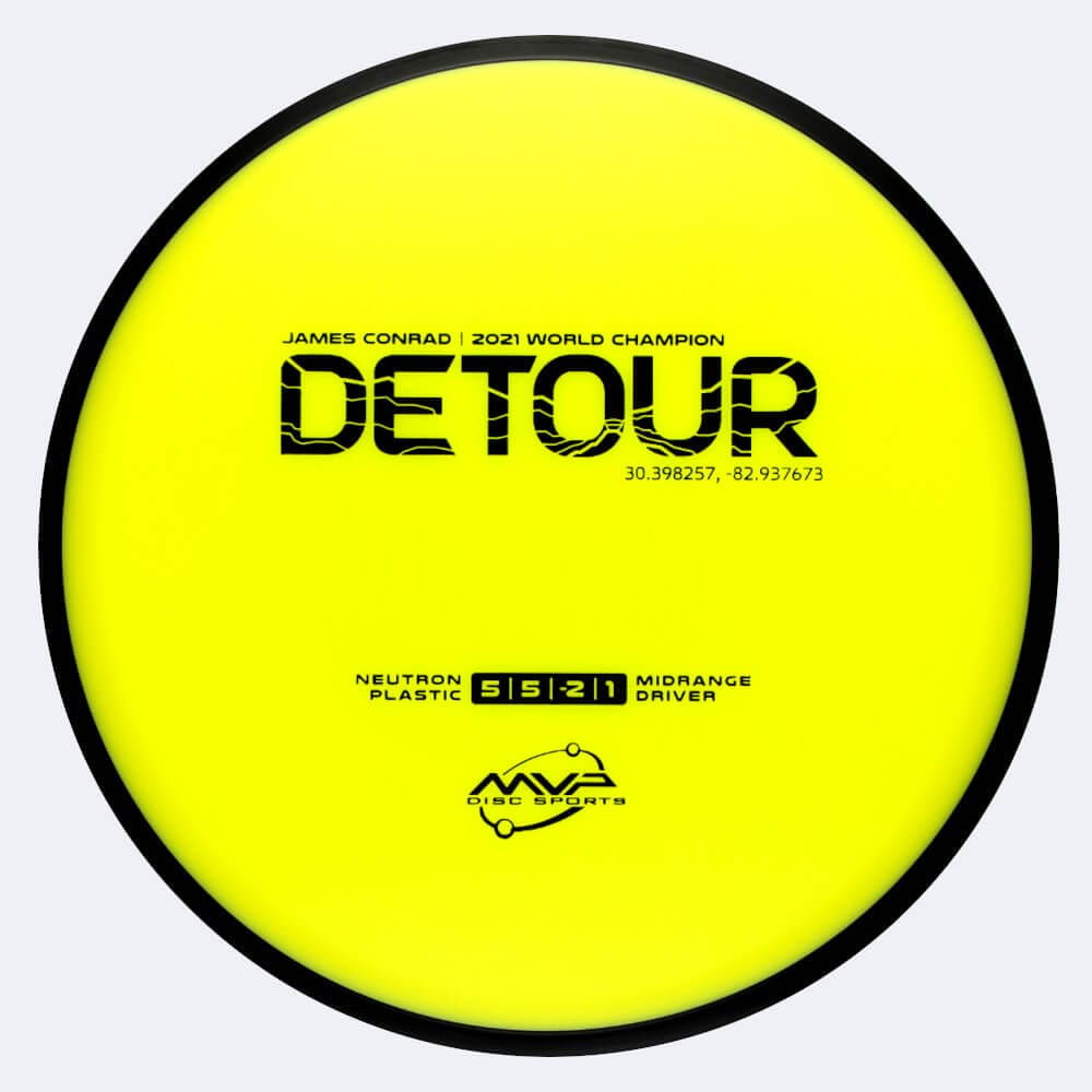 MVP Detour in yellow, neutron plastic