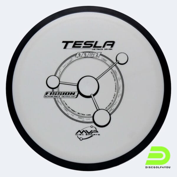 MVP Tesla in white, fission plastic