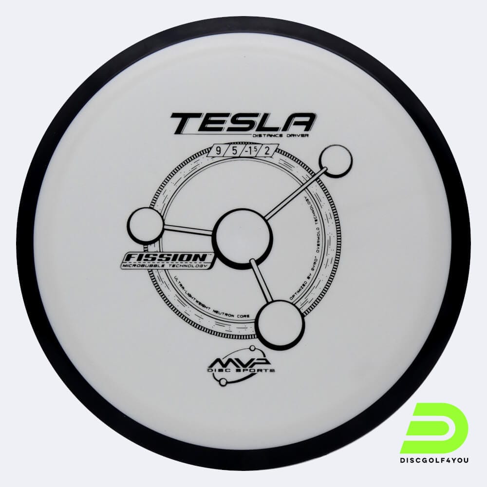 MVP Tesla in white, fission plastic
