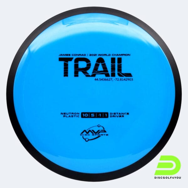 MVP Trail in light-blue, neutron plastic