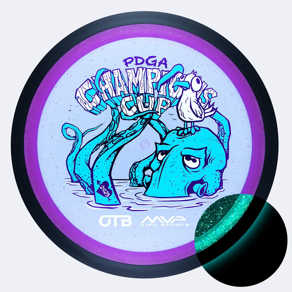 MVP Wave OTB Open in violett, im Particle Glow Proton Kunststoff und glow Spezialeffekt