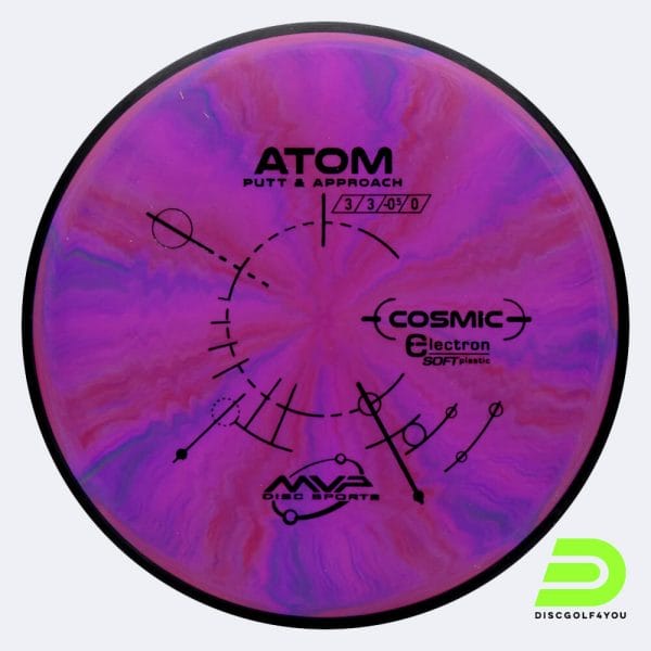 MVP Atom in pink, cosmic electron soft plastic and burst effect