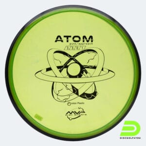 MVP Atom in green, proton plastic