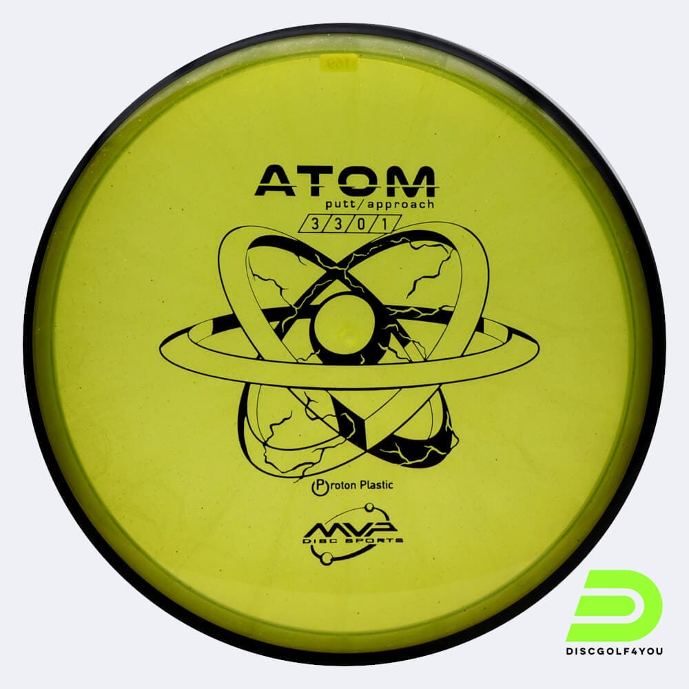 MVP Atom in yellow, proton plastic