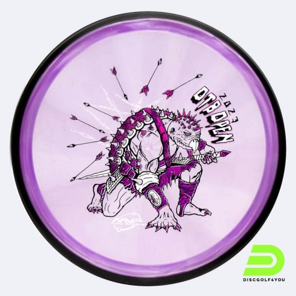 MVP Deflector - OTB Open in purple, proton soft plastic