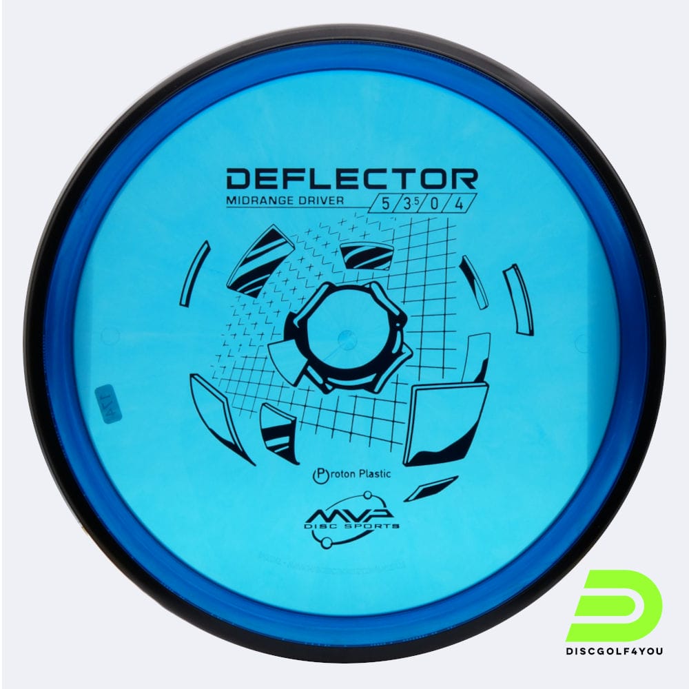 MVP Deflector in blue, proton plastic