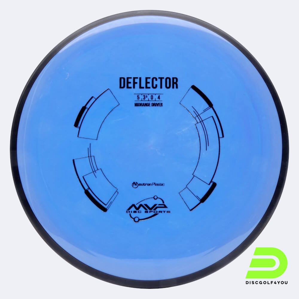 MVP Deflector in blue, neutron plastic