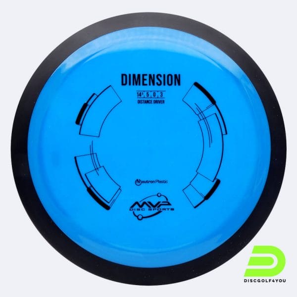 MVP Dimension in blue, neutron plastic