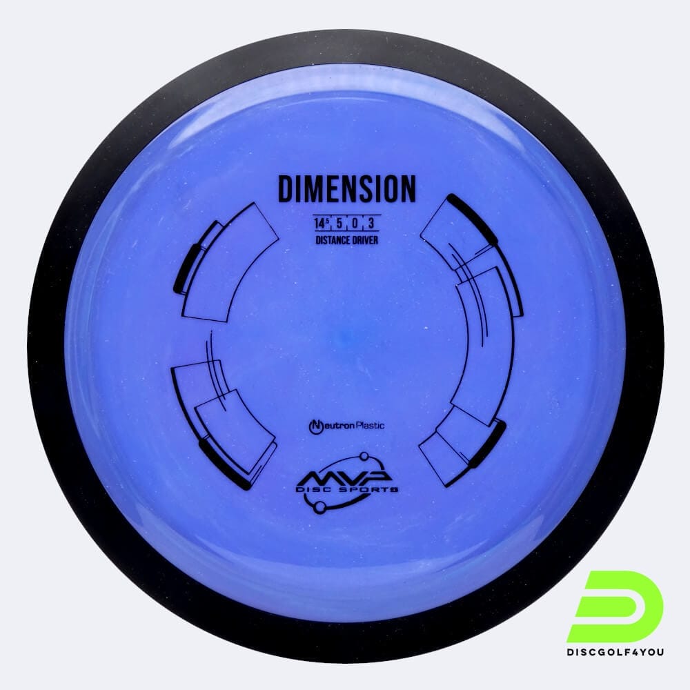 MVP Dimension in purple, neutron plastic