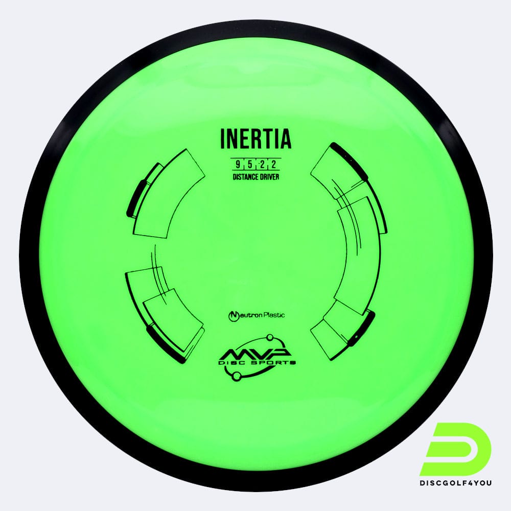 MVP Inertia in green, neutron plastic