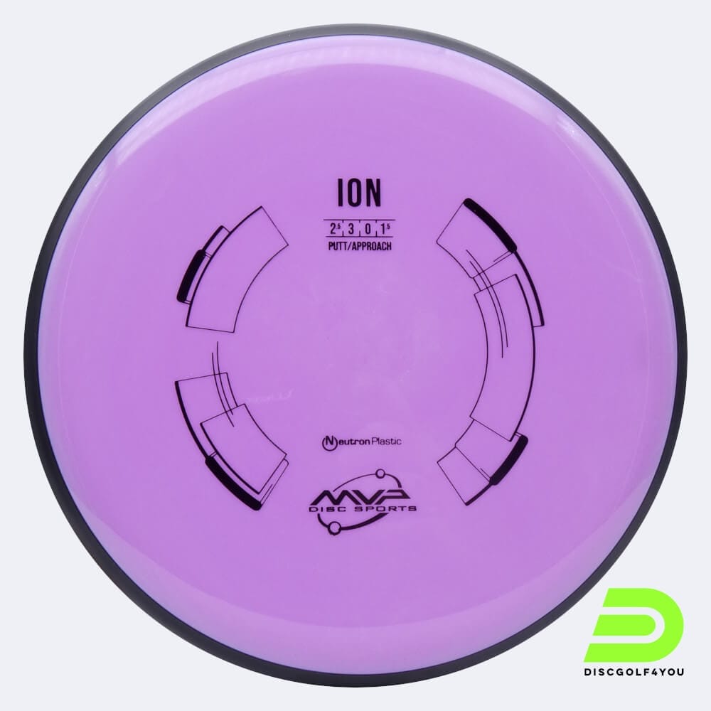MVP Ion in purple, neutron plastic
