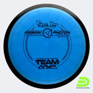 MVP Photon Elaine King in blue, fission plastic