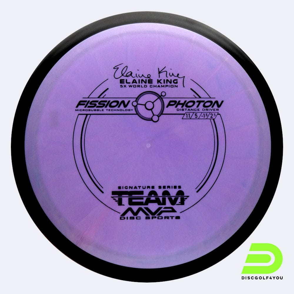 MVP Photon Elaine King in purple, fission plastic