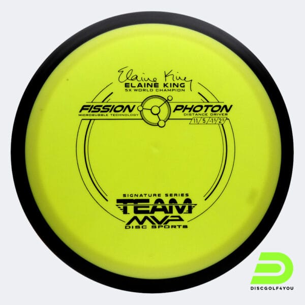 MVP Photon Elaine King in yellow, fission plastic