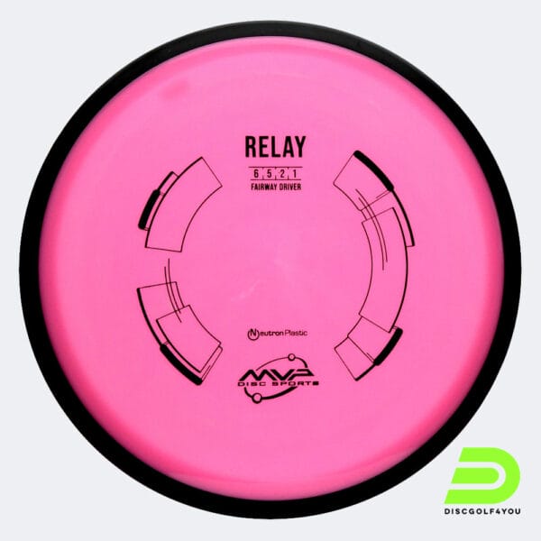 MVP Relay in pink, neutron plastic