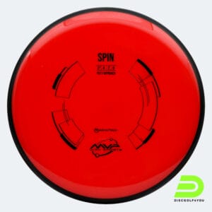 MVP Spin in red, neutron plastic