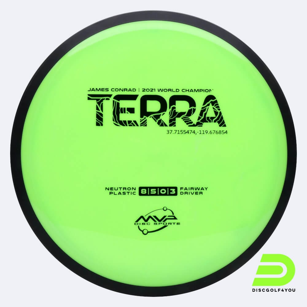MVP Terra in green, neutron plastic