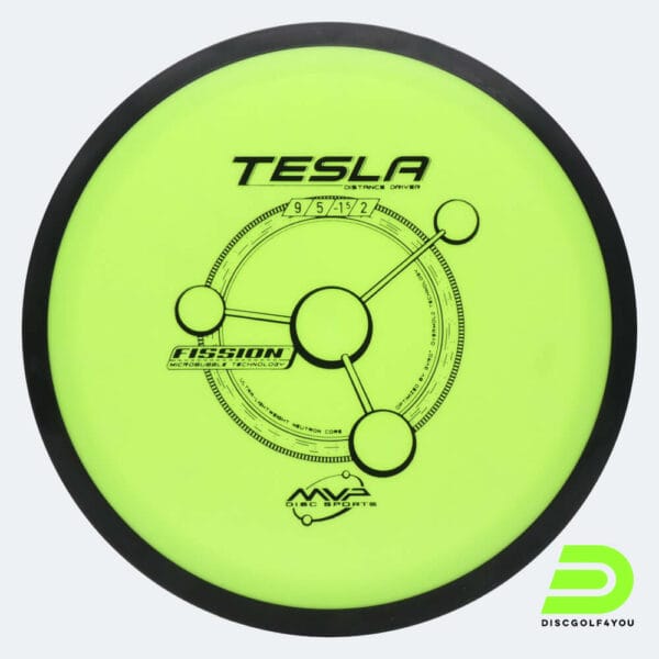 MVP Tesla in gelb, im Fission Kunststoff und ohne Spezialeffekt
