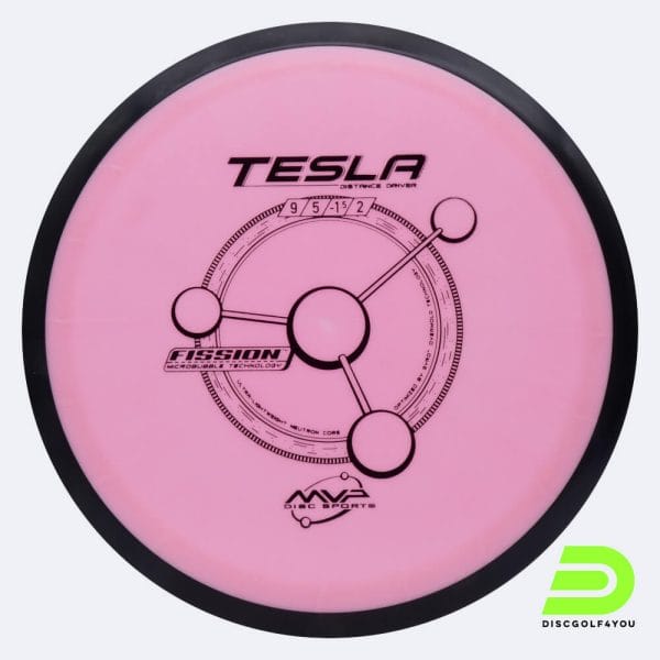 MVP Tesla in rosa, im Fission Kunststoff und ohne Spezialeffekt
