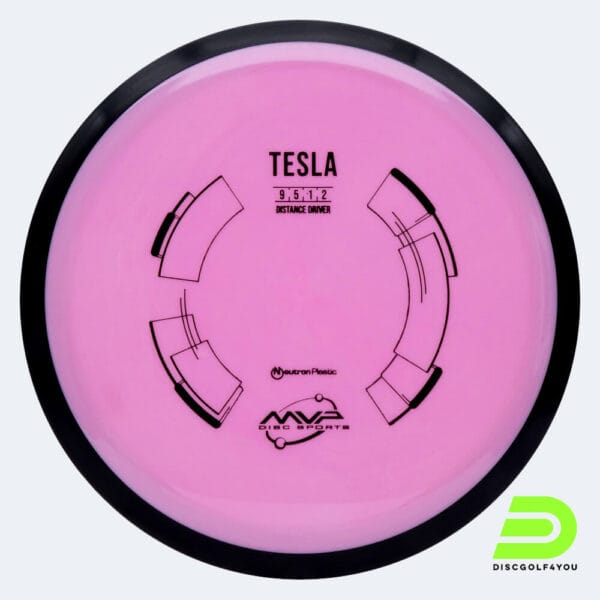 MVP Tesla in pink, neutron plastic
