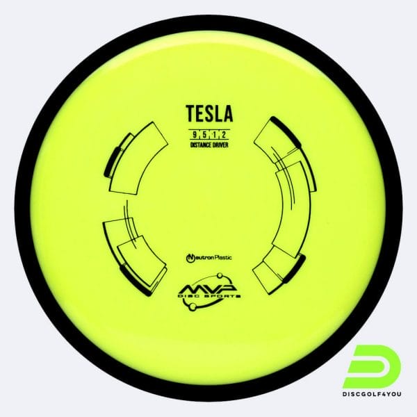 MVP Tesla in yellow, neutron plastic
