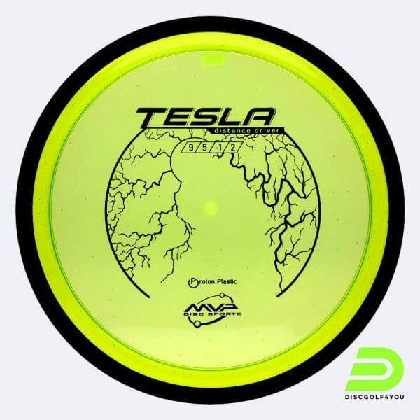 MVP Tesla in green, proton plastic