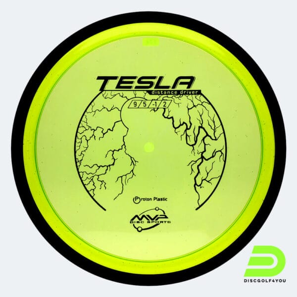 MVP Tesla in grün, im Proton Kunststoff und ohne Spezialeffekt