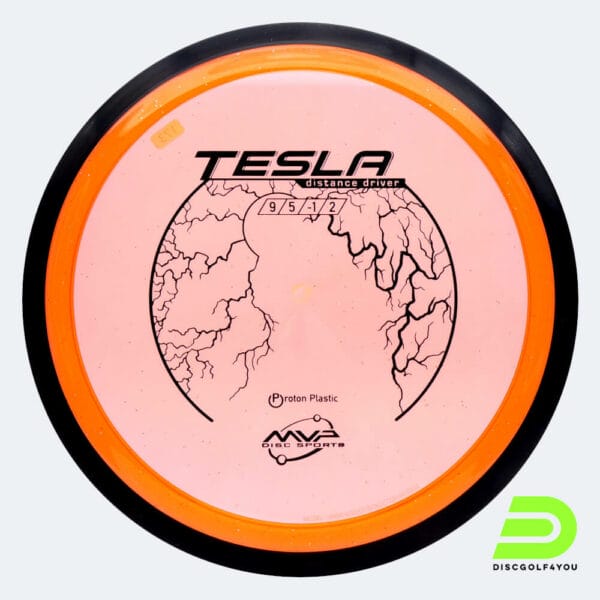 MVP Tesla in orange, im Proton Kunststoff und ohne Spezialeffekt