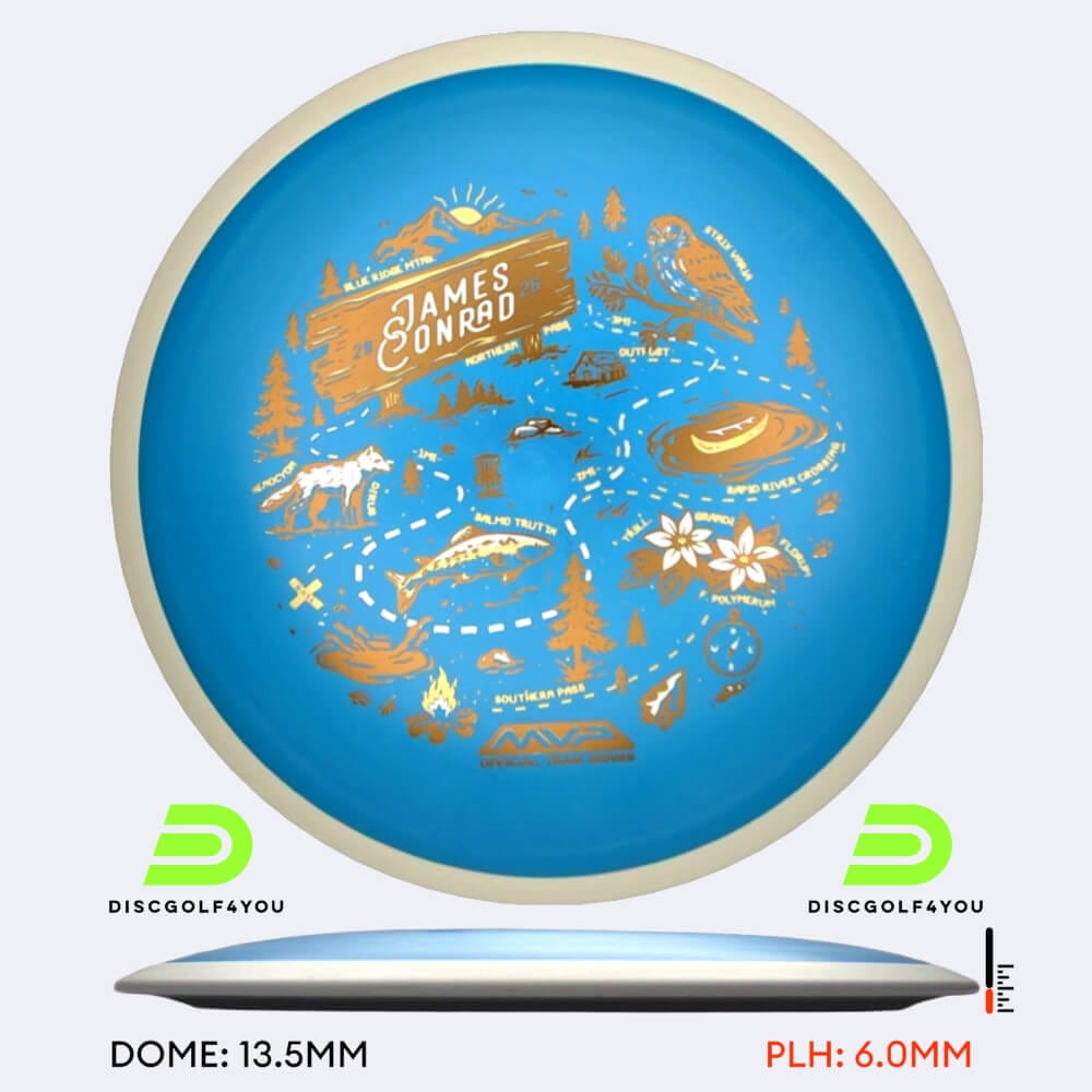 MVP Trail James Conrad Team Series in blau, im Fission Kunststoff und ohne Spezialeffekt