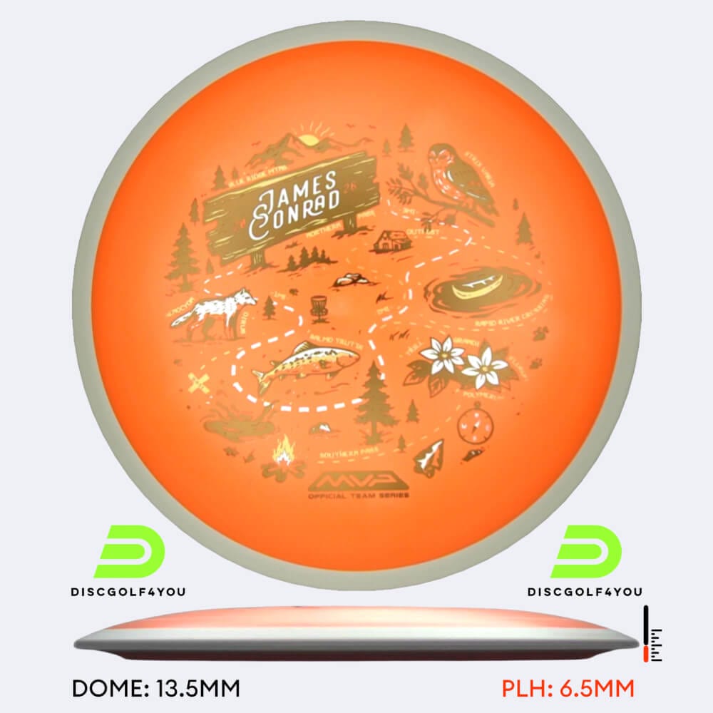 MVP Trail James Conrad Team Series in orange, im Fission Kunststoff und ohne Spezialeffekt