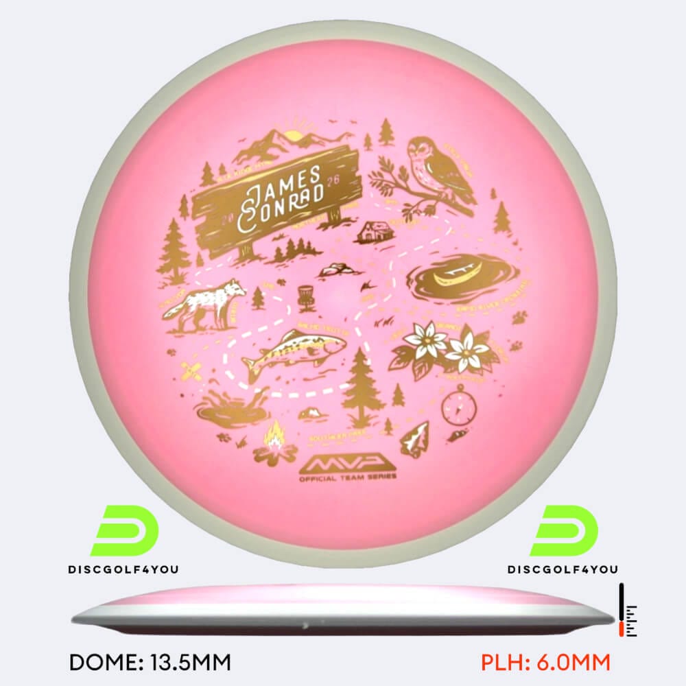 MVP Trail James Conrad Team Series in pink, fission plastic