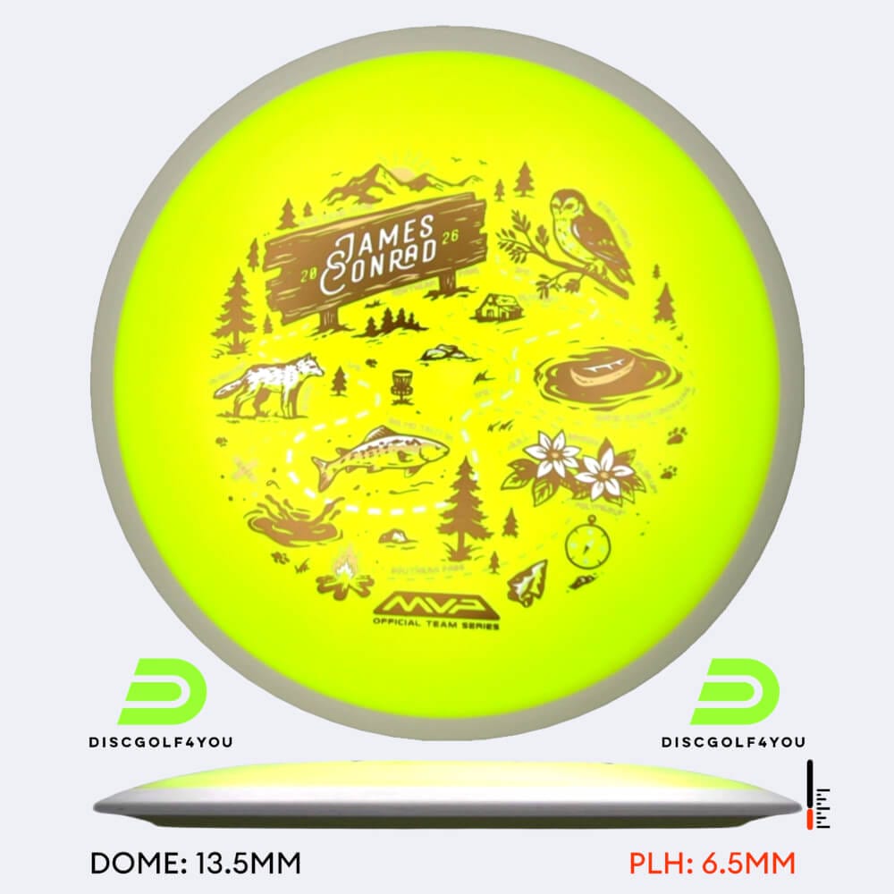 MVP Trail James Conrad Team Series in yellow, fission plastic