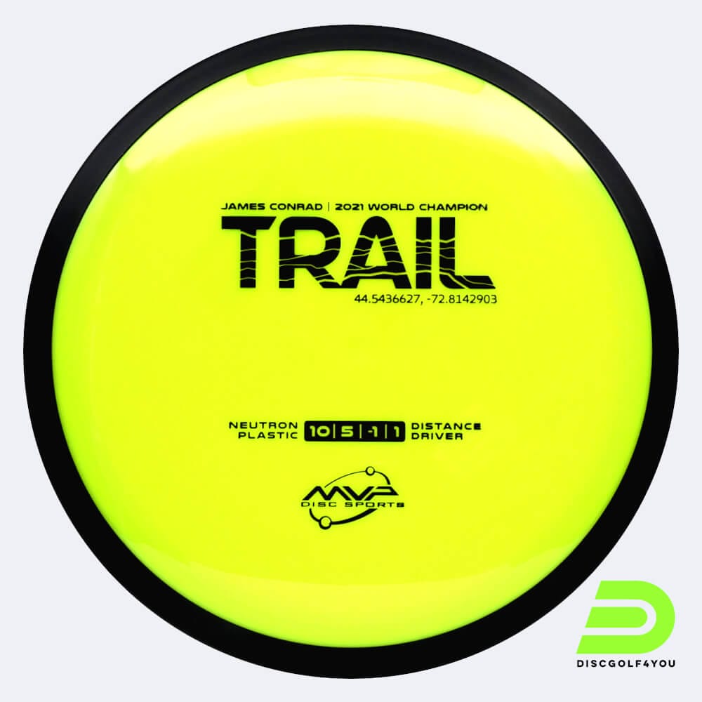 MVP Trail in yellow, neutron plastic