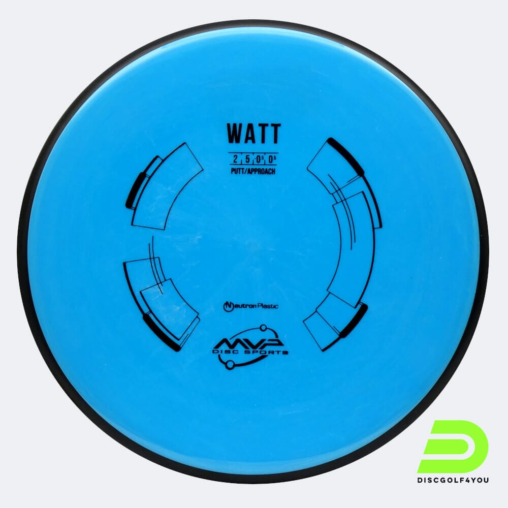 MVP Watt in light-blue, neutron plastic