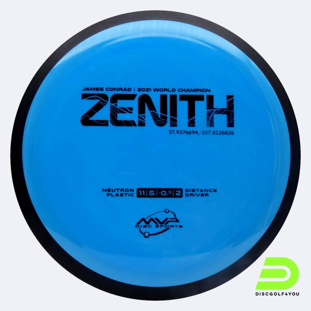 MVP Zenith in blue, neutron plastic