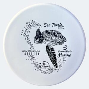 Ocean Discs Sea Turtle in weiss, im Ocean Waste Marine Kunststoff und ohne Spezialeffekt