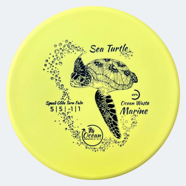Ocean Discs Sea Turtle in gelb, im Ocean Waste Marine Kunststoff und ohne Spezialeffekt