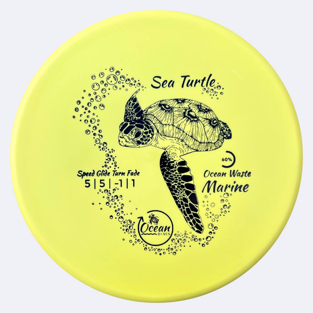 Ocean Discs Sea Turtle in gelb, im Ocean Waste Marine Kunststoff und ohne Spezialeffekt
