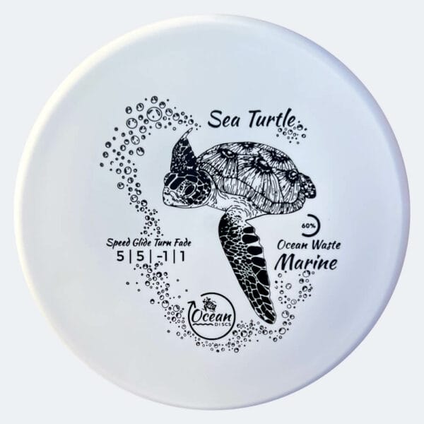Ocean Discs Sea Turtle in weiss, im Ocean Waste Marine Kunststoff und ohne Spezialeffekt