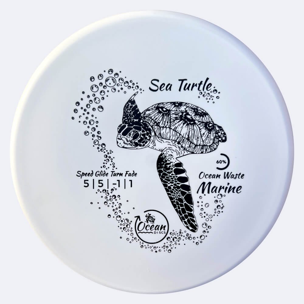Ocean Discs Sea Turtle in weiss, im Ocean Waste Marine Kunststoff und ohne Spezialeffekt