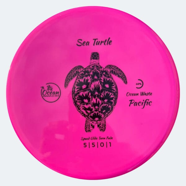 Ocean Discs Sea Turtle in rosa, im Ocean Waste Pacific Kunststoff und ohne Spezialeffekt