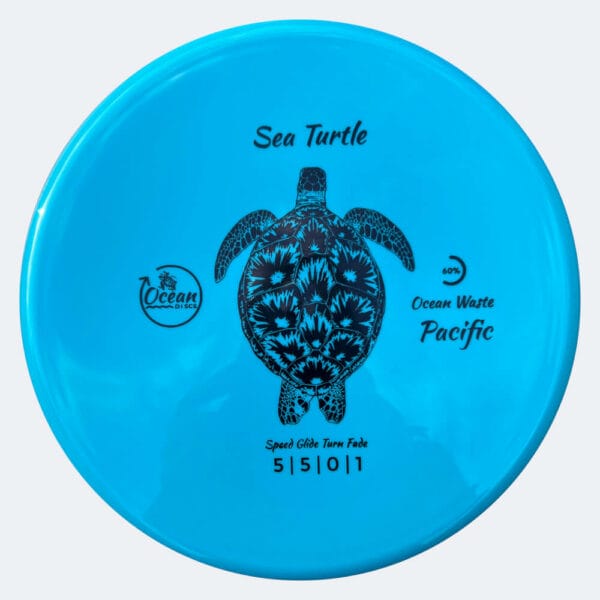 Ocean Discs Sea Turtle in türkis, im Ocean Waste Pacific Kunststoff und ohne Spezialeffekt