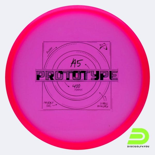 Prodigy A5 in pink, 400 plastic and prototype effect