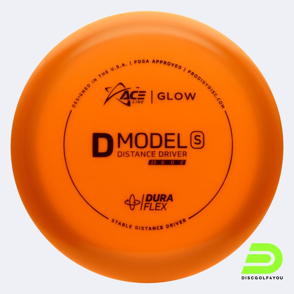 Prodigy ACE Line D S in orange, im Duraflex GLOW Kunststoff und glow Spezialeffekt